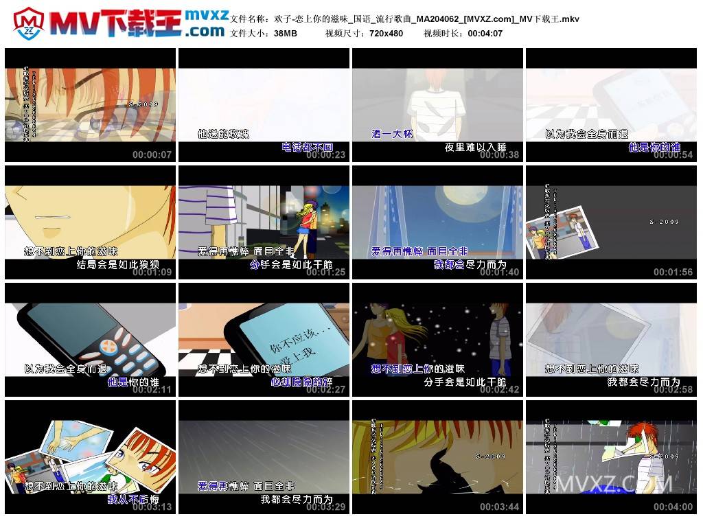 欢子-恋上你的滋味_国语_流行歌曲_MA204062